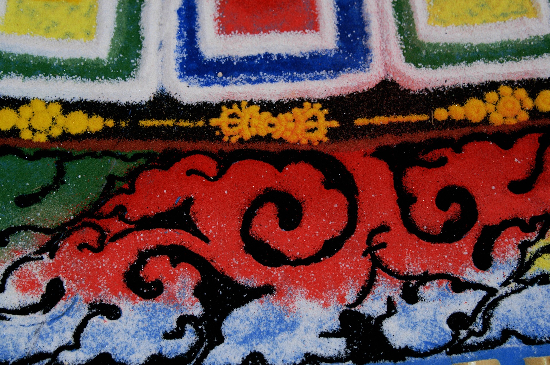 チベット仏教の砂曼荼羅
