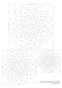 折り紙用の曼荼羅下絵