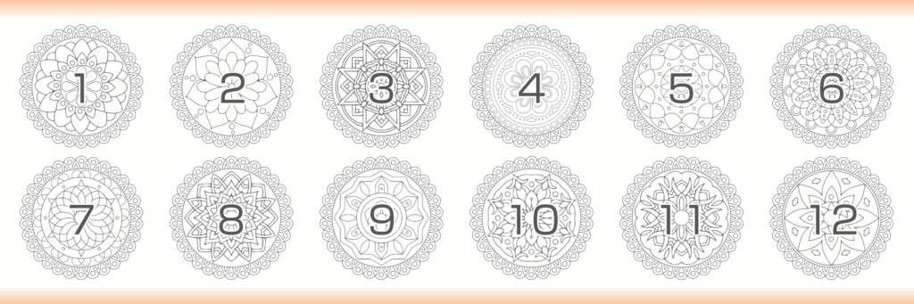 ランゴリ曼荼羅１２種類