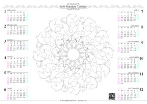2026曼荼羅カレンダー