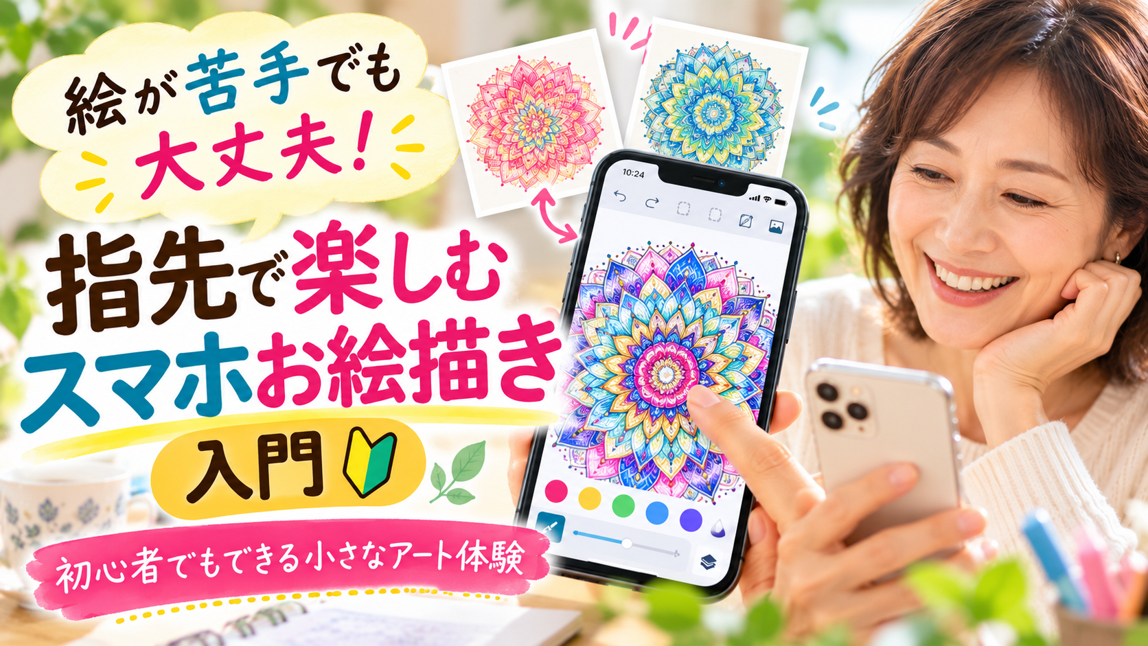 指先で楽しむスマホお絵かき入門
